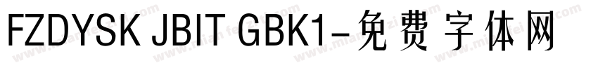 FZDYSK JBIT GBK1字体转换